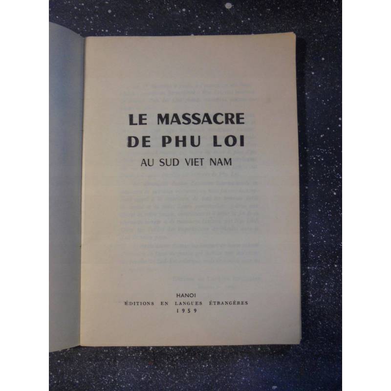 Le massacre de Phu Loi - 1