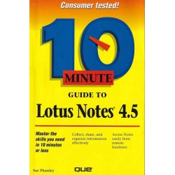 10 MINUTE GUIDE TO LOTUS NOTES 4.5 - SUE PLUMLEY - 1